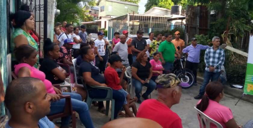 Juntas de vecinos del Distrito Municipal Santiago Oeste, se forman en incidencia comunitaria